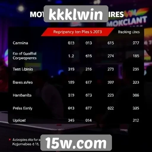 Desempenho de jogos ao vivo no kkklwin analisado